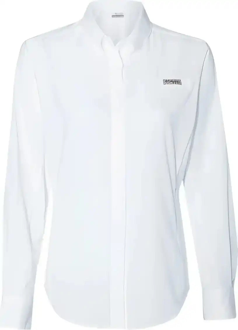 Columbia 212465 Women’s Pfg Tamiami Ii Long Sleeve Shirt White