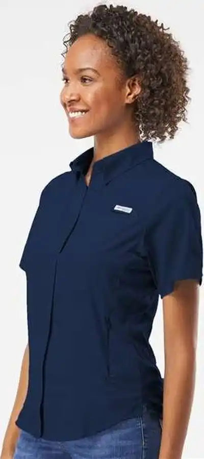 Columbia 212466 Women’s Pfg Tamiami Ii Short Sleeve Shirt - Collegiate Navy