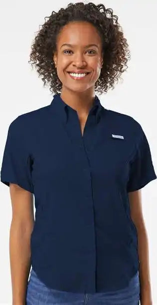 Columbia 212466 Women’s Pfg Tamiami Ii Short Sleeve Shirt - Collegiate Navy