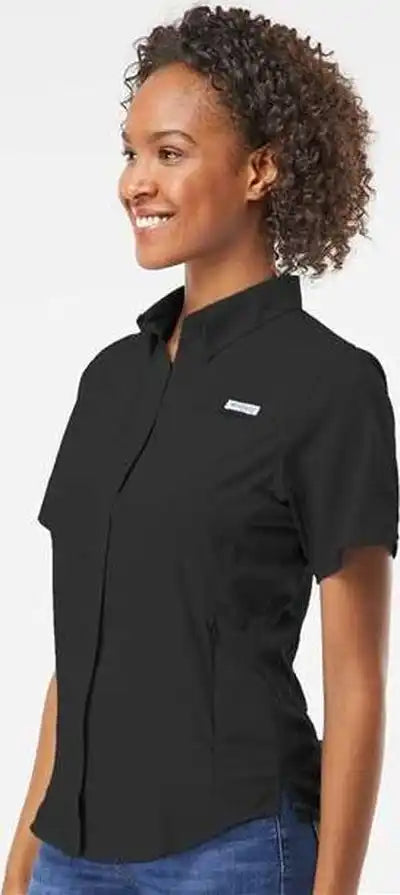 Columbia 212466 Women’s Pfg Tamiami Ii Short Sleeve Shirt Black