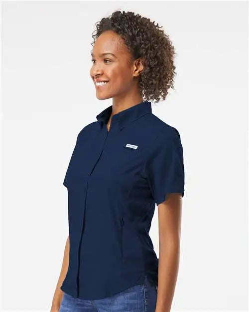 Columbia 212466 Women’s Pfg Tamiami™ Ii Short Sleeve Shirt - Collegiate Navy