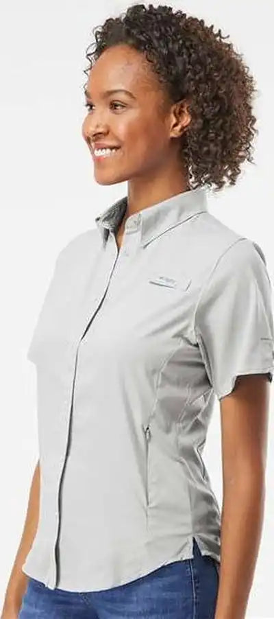 Columbia 212466 Women’s Pfg Tamiami Ii Short Sleeve Shirt Cool Gray