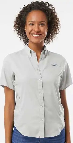 Columbia 212466 Women’s Pfg Tamiami Ii Short Sleeve Shirt Cool Gray