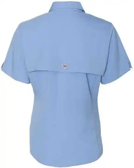 Columbia 212466 Women’s Pfg Tamiami Ii Short Sleeve Shirt - White Cap Blue