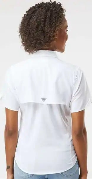 Columbia 212466 Women’s Pfg Tamiami Ii Short Sleeve Shirt - White