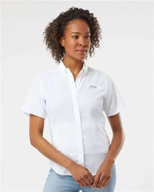 Columbia 212466 Women’s Pfg Tamiami™ Ii Short Sleeve Shirt - White
