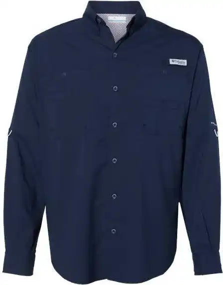 Columbia 212467 Pfg Tamiami Ii Long Sleeve Shirt Collegiate Navy