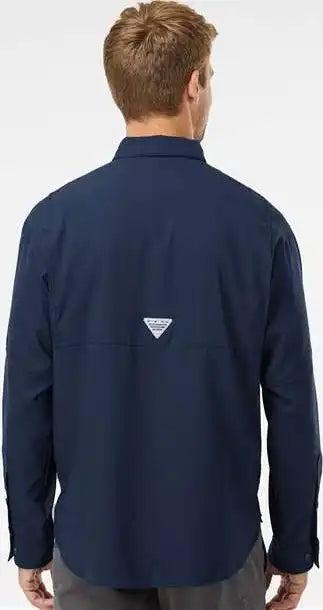 Columbia 212467 Pfg Tamiami Ii Long Sleeve Shirt Collegiate Navy