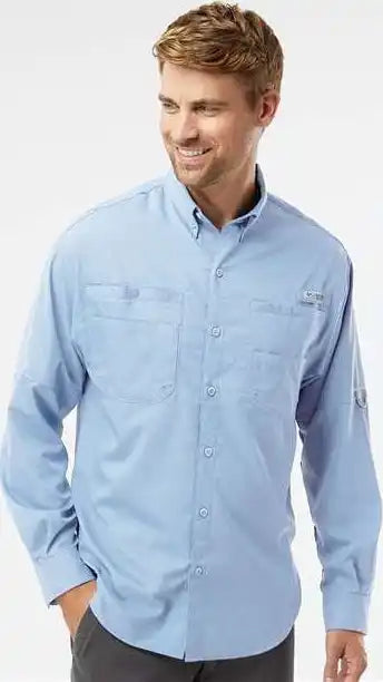 Columbia 212467 Pfg Tamiami Ii Long Sleeve Shirt - Sail