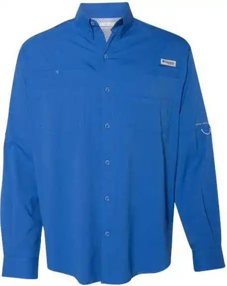 Columbia 212467 Pfg Tamiami Ii Long Sleeve Shirt Vivid Blue