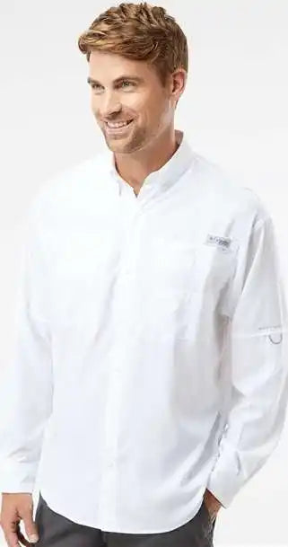 Columbia 212467 Pfg Tamiami Ii Long Sleeve Shirt White