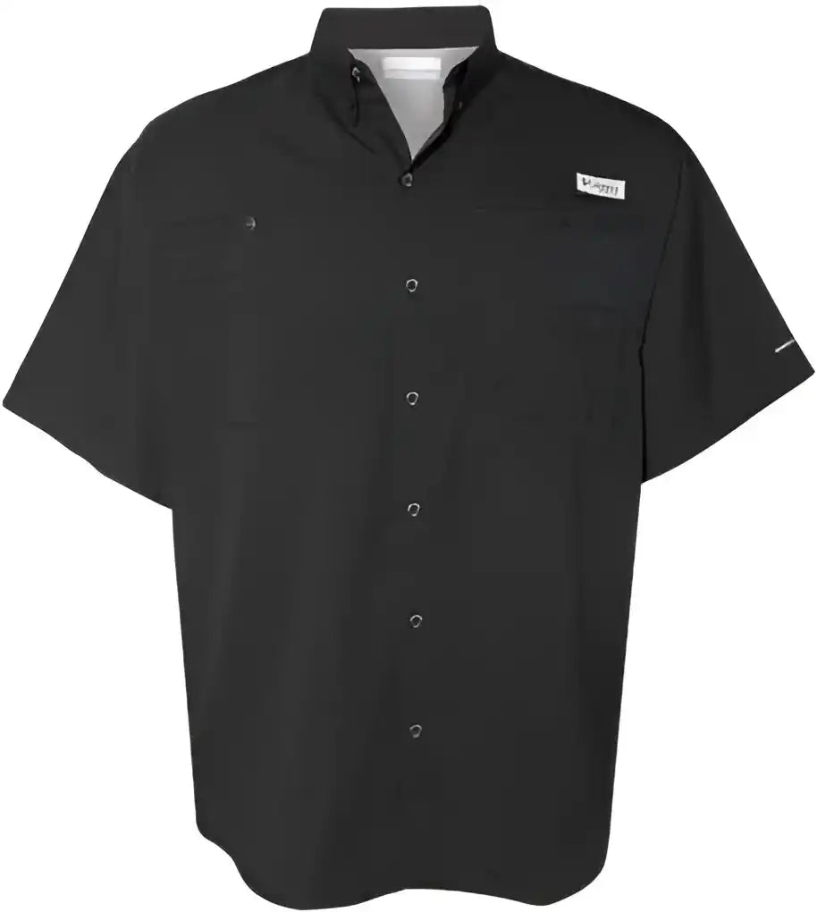 Columbia 212468 Pfg Tamiami Ii Short Sleeve Shirt - Black