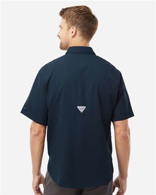 Columbia 212468 Pfg Tamiami Ii Short Sleeve Shirt - Collegiate Navy