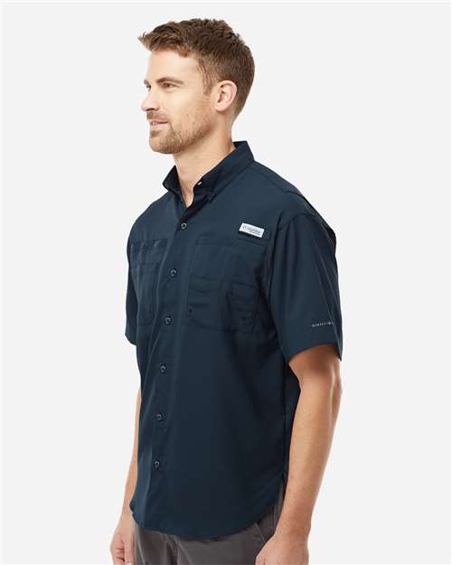 Columbia 212468 Pfg Tamiami Ii Short Sleeve Shirt - Collegiate Navy