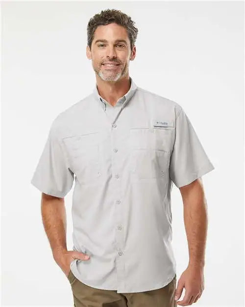 Columbia 212468 Pfg Tamiami Ii Short Sleeve Shirt - Cool Gray