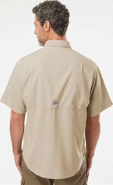 Columbia 212468 Pfg Tamiami Ii Short Sleeve Shirt Fossil