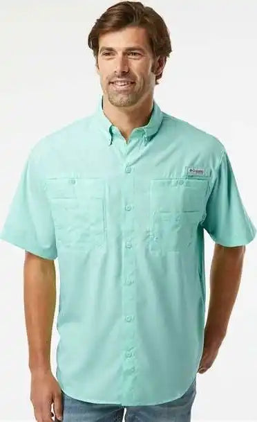 Columbia 212468 Pfg Tamiami Ii Short Sleeve Shirt - Gulf Stream