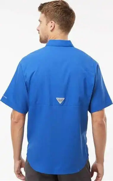Columbia 212468 Pfg Tamiami Ii Short Sleeve Shirt Vivid Blue