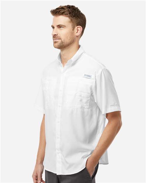 Columbia 212468 Pfg Tamiami Ii Short Sleeve Shirt - White