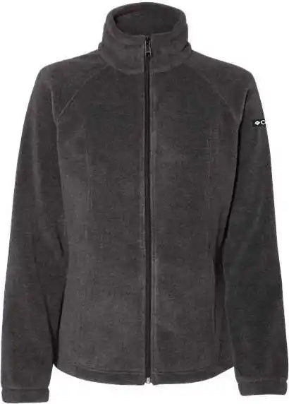 Columbia 212470 Womens Benton Springs Fleece Full Zip Jacket Charcoal Heather