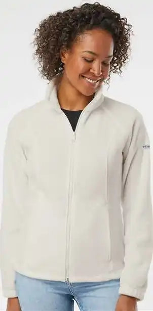 Columbia 212470 Womens Benton Springs Fleece Full Zip Jacket Chalk