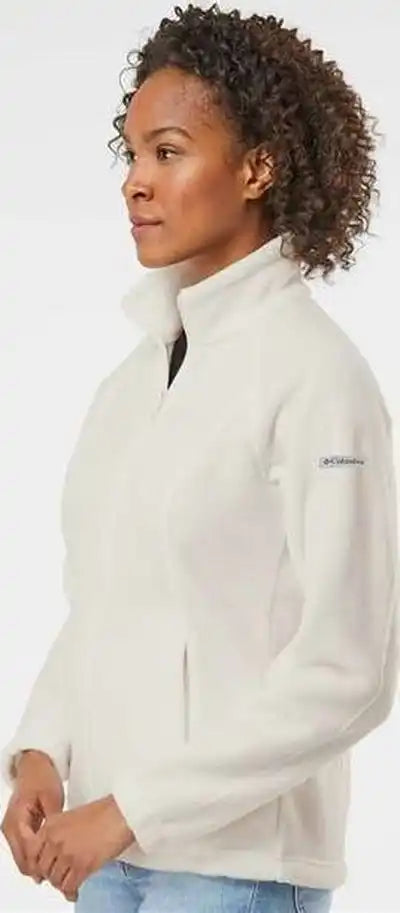 Columbia 212470 Womens Benton Springs Fleece Full Zip Jacket Chalk