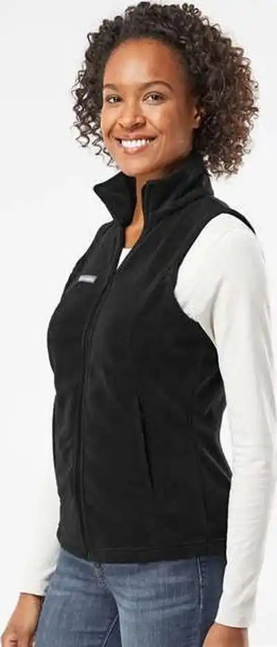 Columbia 212471 Womens Benton Springs Fleece Vest Black