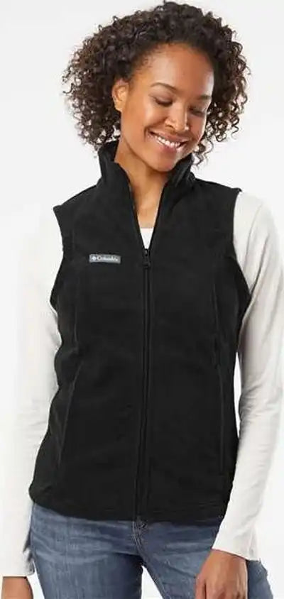 Columbia 212471 Womens Benton Springs Fleece Vest - Black