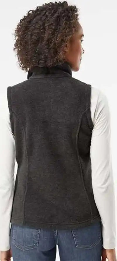 Columbia 212471 Womens Benton Springs Fleece Vest Charcoal Heather