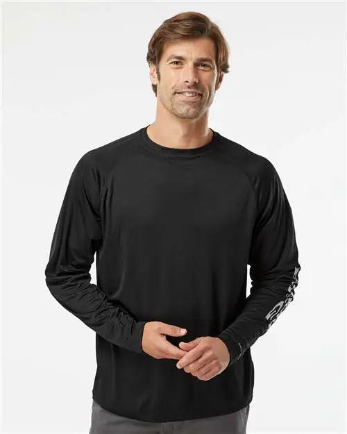 Columbia 212472 Pfg Terminal Tackle™ Long Sleeve T-shirt - Black Cool Grey