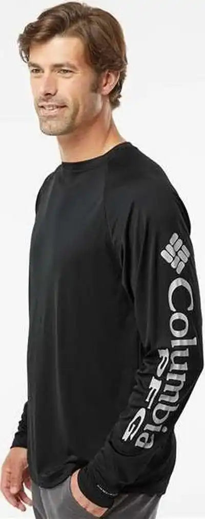 Columbia 212472 Pfg Terminal Tackle Long Sleeve t Shirt Black Cool Gray