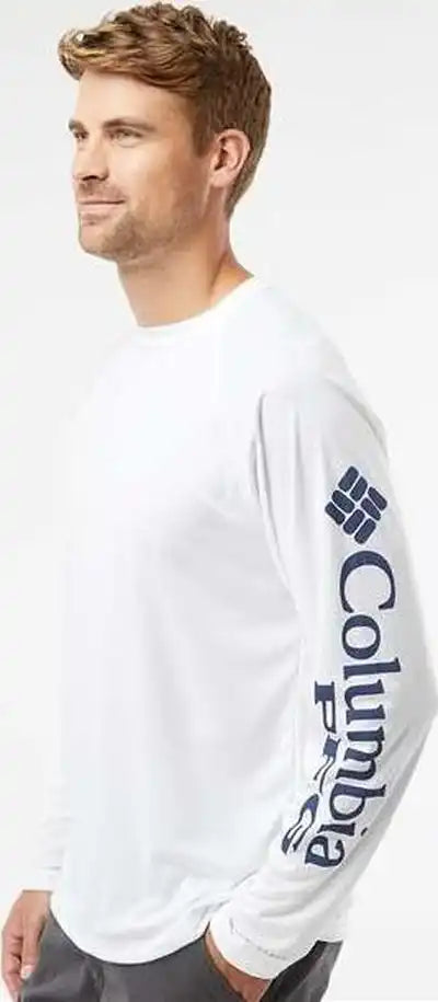 Columbia 212472 Pfg Terminal Tackle Long Sleeve t Shirt White Nightshade
