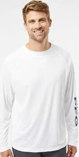 Columbia 212472 Pfg Terminal Tackle Long Sleeve t Shirt White Nightshade