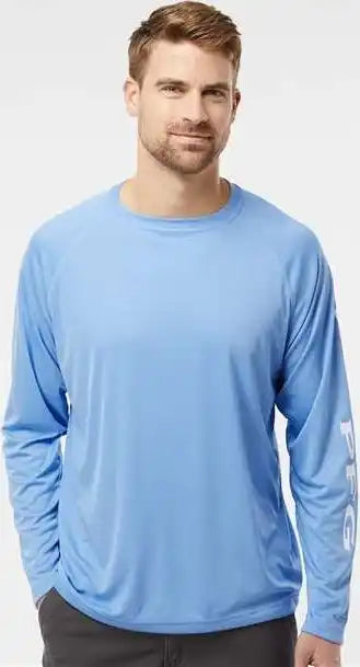 Columbia 212472 Pfg Terminal Tackle Long Sleeve T-shirt - White Cap