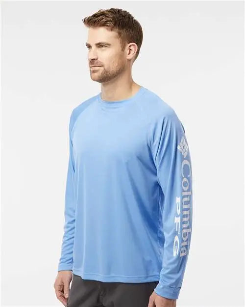 Columbia 212472 Pfg Terminal Tackle™ Long Sleeve T-shirt - White Cap