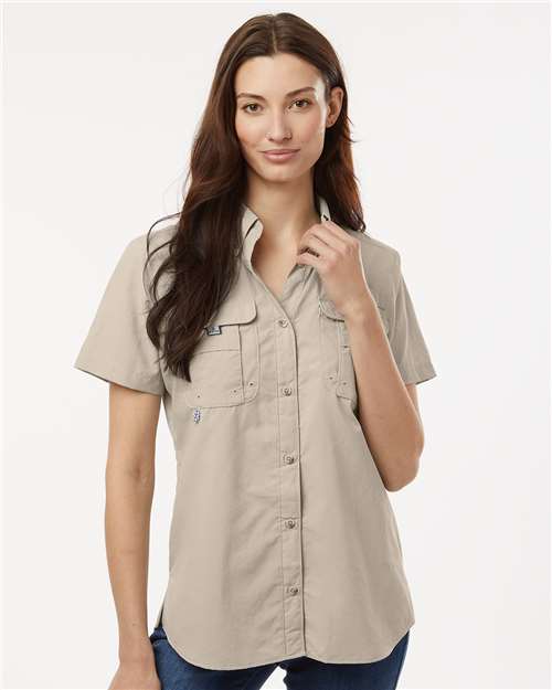 Columbia 212473 Women’s Pfg Bahama™ Short Sleeve Shirt - Fossil