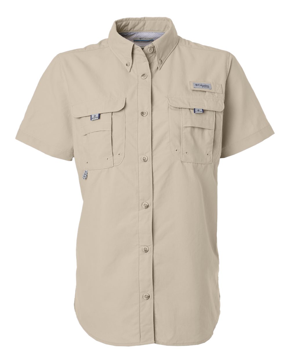 Columbia 212473 Women’s Pfg Bahama™ Short Sleeve Shirt - Fossil - Xs