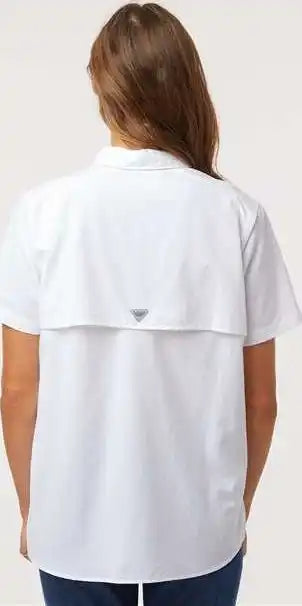 Columbia 212473 Women’s Pfg Bahama Short Sleeve Shirt - White