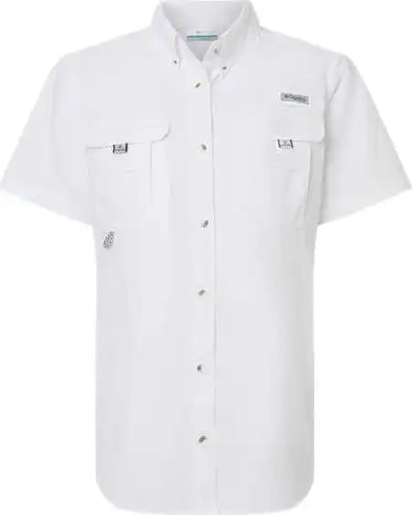 Columbia 212473 Women’s Pfg Bahama Short Sleeve Shirt - White