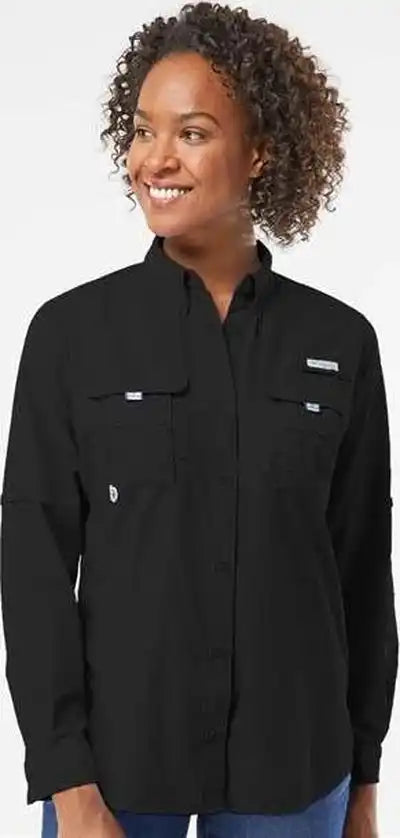 Columbia 212474 Women’s Pfg Bahama Long Sleeve Shirt - Black
