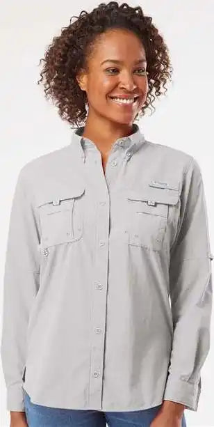 Columbia 212474 Women’s Pfg Bahama Long Sleeve Shirt - Cool Gray