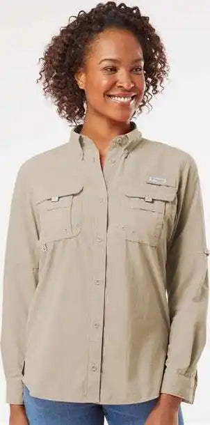 Columbia 212474 Women’s Pfg Bahama Long Sleeve Shirt - Fossil