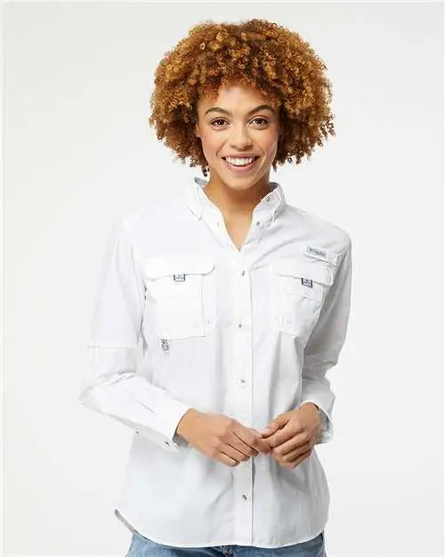 Columbia 212474 Women’s Pfg Bahama™ Shirt - White