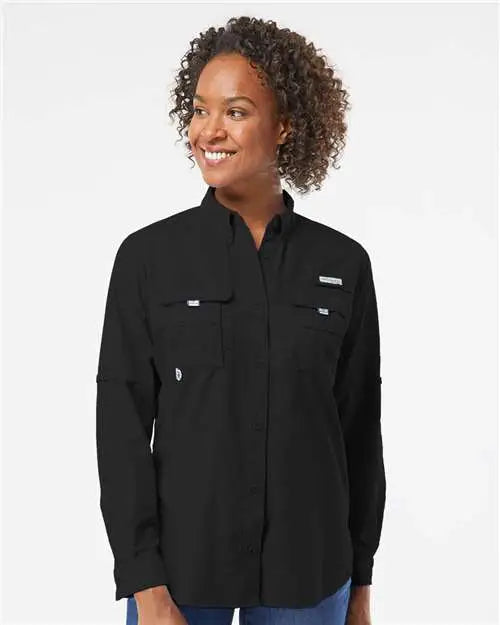 Columbia 212474 Women’s Pfg Bahamaâ„¢ Shirt - Black