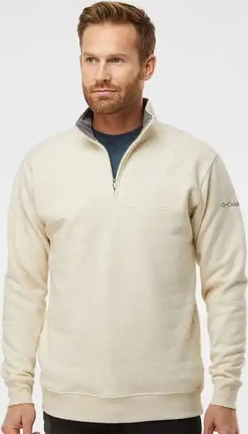 Columbia 212475 Hart Mountain Ii Half Zip Pullover Oatmeal Heather