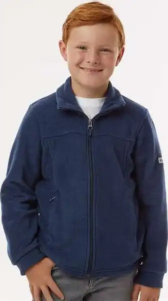 Columbia 212479 Youth Steens Mountain Ii Fleece Full Zip Jacket Collegiate Navy