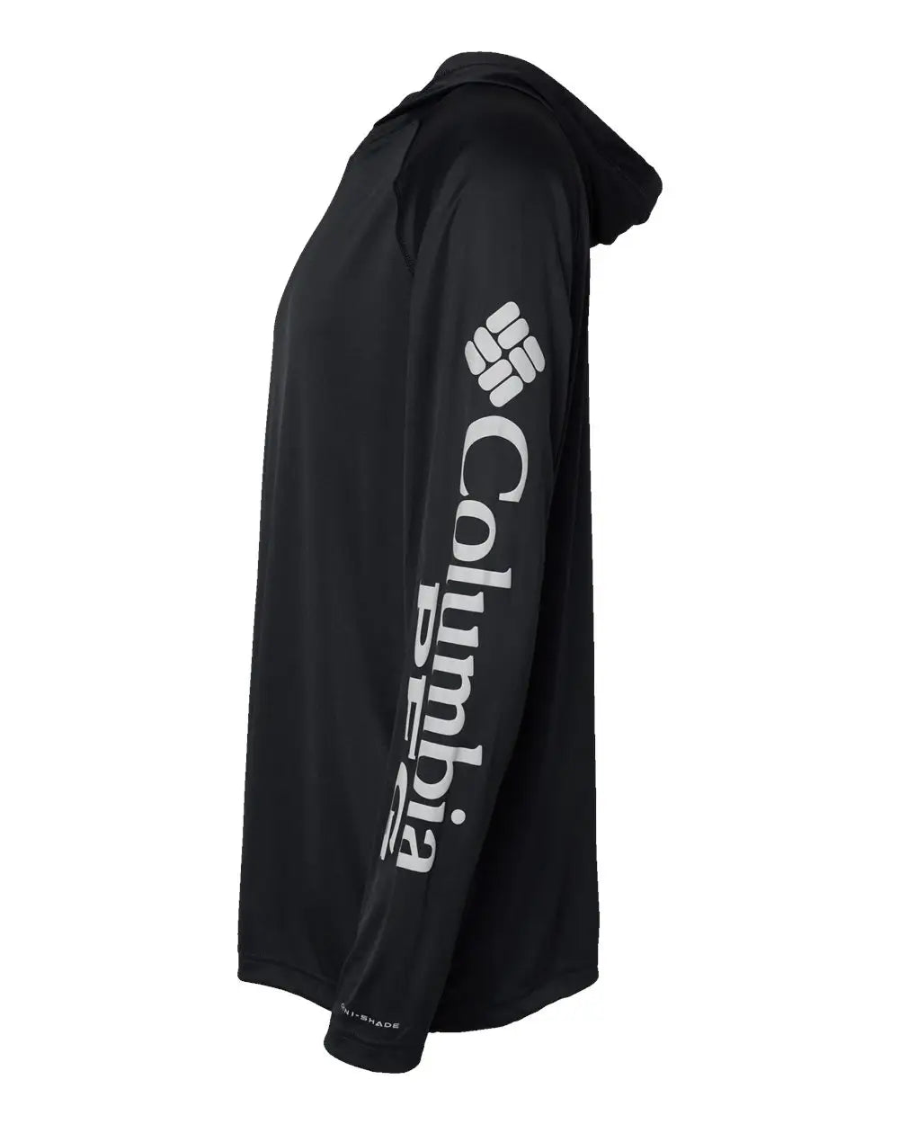 Columbia 212482 Pfg Terminal Tackle™ Hooded Long Sleeve T-shirt - Black Cool Grey