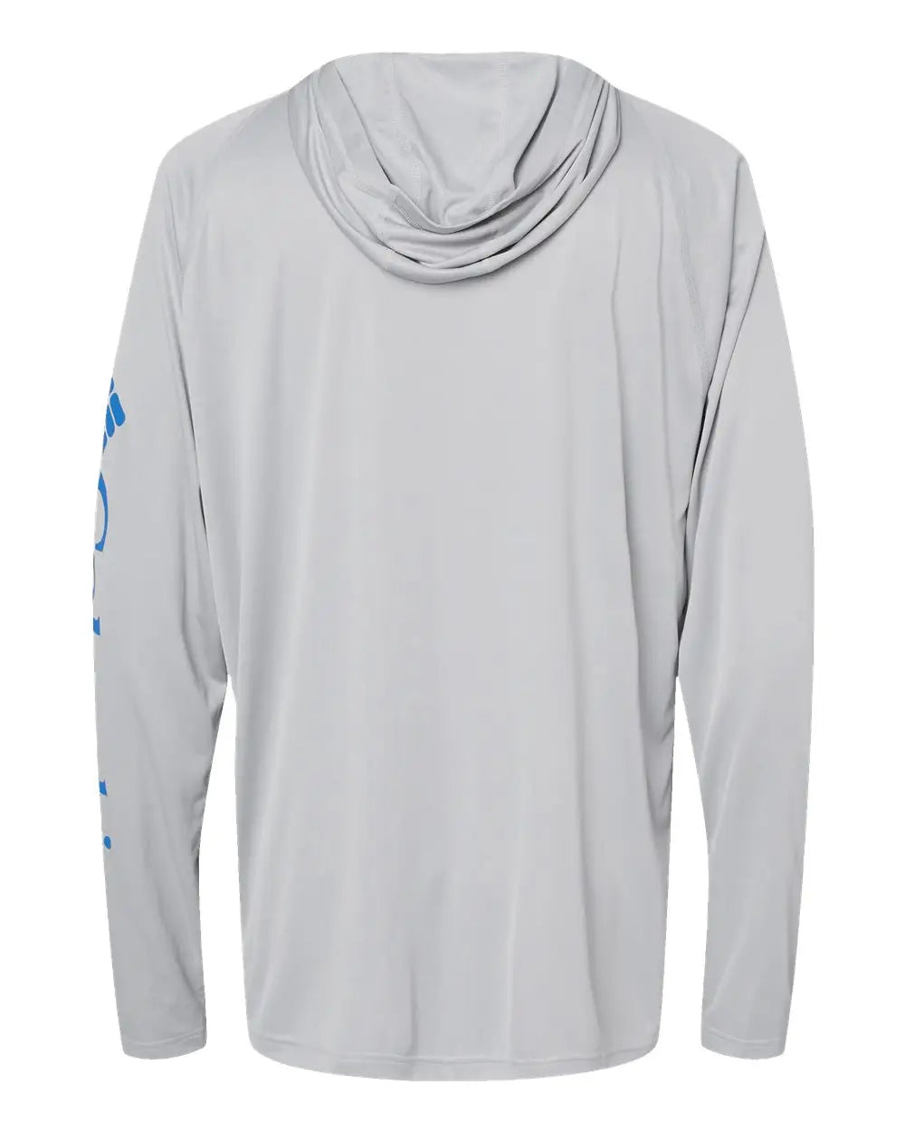 Columbia 212482 Pfg Terminal Tackle™ Hooded Long Sleeve T-shirt - Cool Grey Vivid Blue