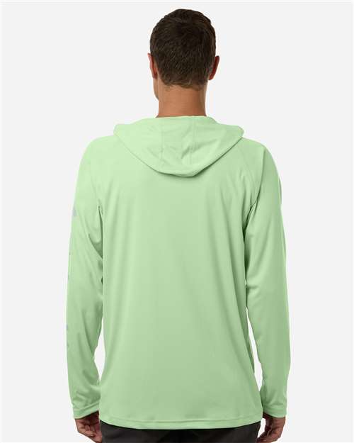 Columbia 212482 Pfg Terminal Tackle Hooded Long Sleeve T-shirt - Key West Cool Grey