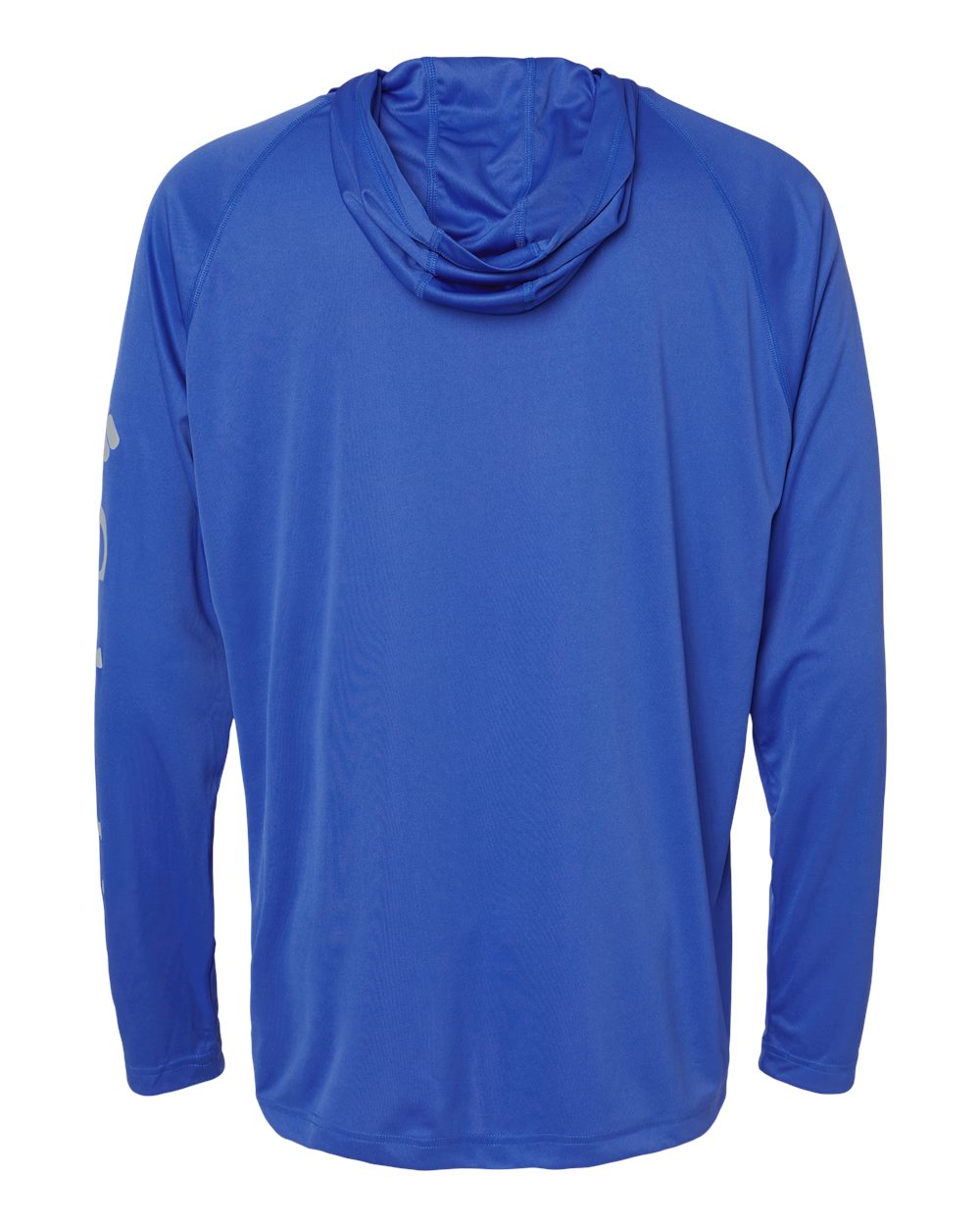 Columbia 212482 Pfg Terminal Tackle Hooded Long Sleeve T-shirt - Vivid Blue Cool Grey